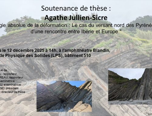 Soutenance de thèse : Agathe Jullien-Sicre, le 12 décembre 2025 à 14h, dans l’amphithéâtre Blandin