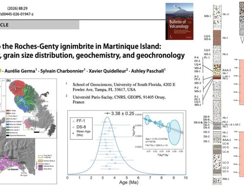 Insights into the Roches-Genty ignimbrite in Martinique Island: stratigraphy, grain size distribution, geochemistry, and geochronology